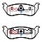 DBA Street Series Ceramic Brake Pads 140.5mm x 49.3mm DB1906SS - Rear
