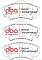 DBA Xtreme Performance Brake Pads 141.9mm x 66.6mm DB1925XP - Front