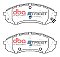 DBA Street Series Semi-Metallic Brake Pads 164.6mm x 63.5mm DB1940SS - Front