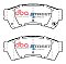 DBA Street Series Ceramic Brake Pads 136.8mm x 58.8mm DB1942SS - Front