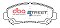 DBA Street Series Ceramic Brake Pads 142mm x 58.9mm DB1946SS - Front