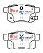 DBA Street Series Ceramic Brake Pads 93.6mm x 46.7mm DB1953SS - Rear