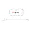 DBA Street Performance Brake Pads 109.5mm x 63.6mm DB1955SP - Rear
