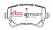 DBA Street Series Semi-Metallic Brake Pads 116.1mm x 58.9mm DB1956SS - Front