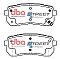 DBA Street Series Semi-Metallic Brake Pads 110.6mm x 47.8mm DB1957SS - Rear