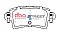 DBA Street Series Semi-Metallic Brake Pads 115.8mm x 51.4mm DB1964SS - Rear