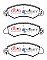 DBA Street Series Semi-Metallic Brake Pads 168.3mm x 59.9mm DB1982SS - Front
