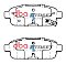 DBA Street Series Ceramic Brake Pads 116.5mm x 42.6mm DB1990SS - Rear