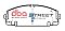 DBA Street Series Semi-Metallic Brake Pads 145.5mm x 55.4mm DB2000SS - Front