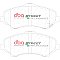 DBA Street Performance Brake Pads 146.7mm x 63.5mm DB2002SP - Front