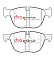 DBA Xtreme Performance Brake Pads 171.2/170.2mm x 76.9/76.9mm DB2006XP - Front