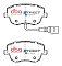 DBA Street Series Ceramic Brake Pads 131.3mm x 63.7mm DB2032SS - Front