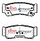 DBA Street Series Ceramic Brake Pads 118.6mm x 46.9mm DB2035SS - Rear