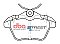 DBA Street Series Ceramic Brake Pads 90mm x 50.4mm DB2038SS - Rear