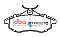 DBA Street Series Ceramic Brake Pads 122.8mm x 52.7mm DB2042SS - Front