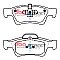 DBA Street Series Ceramic Brake Pads 140.4/141.6mm x 51.8/59.6mm DB2049SS - Rear