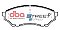 DBA Street Series Ceramic Brake Pads 123.2mm x 47.9mm DB2058SS - Front