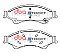 DBA Street Series Semi-Metallic Brake Pads 194.2mm x 68.5mm DB2074SS - Front