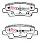 DBA Street Series Ceramic Brake Pads 99.9mm x 40.9mm DB2076SS - Rear