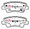 DBA Street Series Ceramic Brake Pads 100mm x 41mm DB2088SS - Rear
