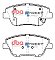 DBA Street Series Ceramic Brake Pads 132.7mm x 58.7mm DB2089SS - Front