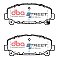 DBA Street Series Ceramic Brake Pads 151.9mm x 64.5mm DB2118SS - Front
