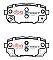 DBA Street Series Ceramic Brake Pads 100.7mm x 43.9mm DB2175SS - Rear