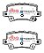 DBA Street Series Ceramic Brake Pads 95.7mm x 46.4mm DB2177SS - Rear