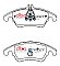 DBA Street Series Ceramic Brake Pads 188.2/188.2mm x 80.8/73.7mm DB2183SS - Front