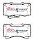 DBA Street Series Semi-Metallic Brake Pads 134.6/134.6mm x 73.6/75.3mm DB2188SS - Front