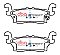 DBA Street Series Semi-Metallic Brake Pads 145.2mm x 55.6mm DB2189SS - Rear