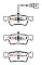 DBA Street Series Semi-Metallic Brake Pads 141/141.5mm x 53.5/50.7mm DB2201SS - Rear