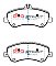 DBA Street Series Ceramic Brake Pads 165.2/165.2mm x 79.7/68.4mm DB2213SS - Front