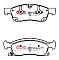 DBA Street Series Ceramic Brake Pads 193.3/194.6mm x 64.1/64.2mm DB2216SS - Front