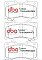 DBA Street Performance Brake Pads 143.7mm x 91.3mm DB2242SP - Front
