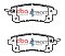 DBA Street Series Ceramic Brake Pads 127.8mm x 49.8mm DB2244SS - Rear