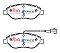 DBA Street Series Ceramic Brake Pads 151mm x 57.7mm DB2247SS - Front