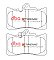 DBA Xtreme Performance Brake Pads 118.5mm x 77.5mm DB2255XP - Front