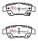 DBA Street Series Ceramic Brake Pads 109mm x 42.1mm DB2256SS - Rear