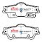 DBA Street Series Ceramic Brake Pads 121.3mm x 51mm DB2267SS - Rear