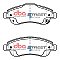 DBA Street Series Ceramic Brake Pads 150.9/150.9mm x 60.5/57mm DB2271SS - Front
