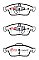 DBA Street Series Ceramic Brake Pads 155.2/155.2mm x 59.6/65mm DB2276SS - Front