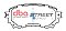 DBA Street Series Ceramic Brake Pads 140mm x 59.8mm DB2293SS - Front