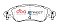 DBA Street Series Ceramic Brake Pads 148.8mm x 48mm DB2297SS - Front