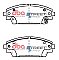 DBA Street Series Ceramic Brake Pads 141.9mm x 55.3mm DB2330SS - Front