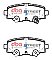 DBA Street Series Ceramic Brake Pads 101.5mm x 44.4mm DB2331SS - Rear