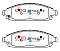 DBA Street Series Ceramic Brake Pads 176mm x 56.9mm DB2333SS - Front