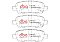 DBA Xtreme Performance Brake Pads 105.4mm x 39.4mm DB2340XP - Rear