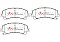 DBA Street Performance Brake Pads 151.9mm x 61.5mm DB2341SP - Front
