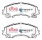 DBA Street Series Ceramic Brake Pads 151.9mm x 61.5mm DB2341SS - Front